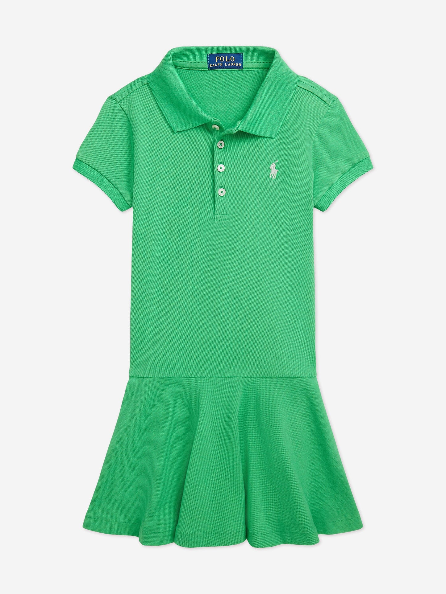 Ralph Lauren 女童绿色 Polo 连衣裙