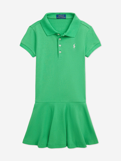 Ralph Lauren 女童绿色 Polo 连衣裙