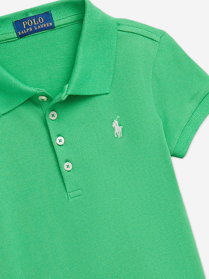 Ralph Lauren 女童绿色 Polo 连衣裙