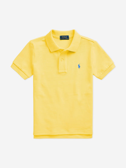 Ralph Lauren 男童黄色徽标 Polo 衫