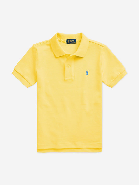 Ralph Lauren 男童黄色徽标 Polo 衫
