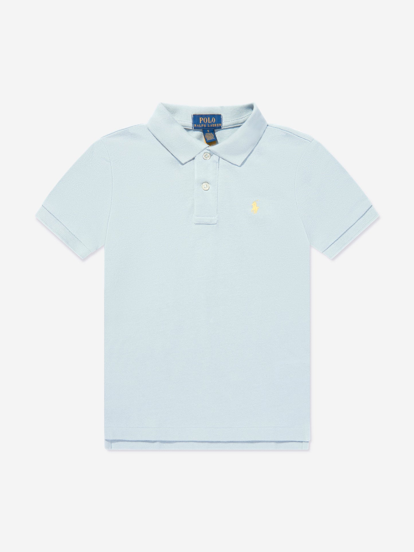 男童蓝色徽标 Polo 衫