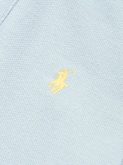 男童蓝色徽标 Polo 衫