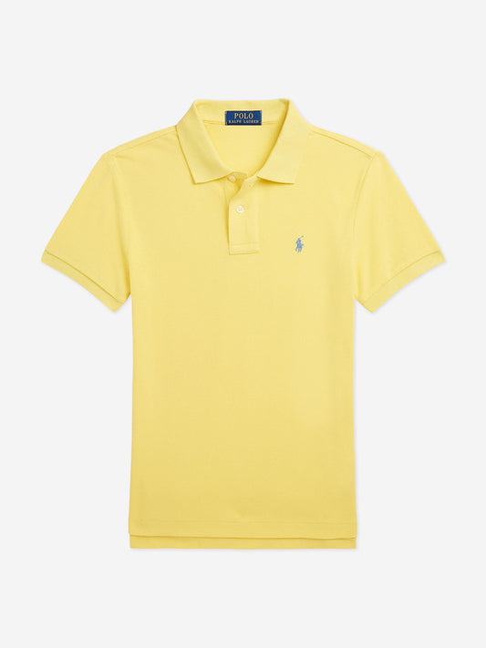 Ralph Lauren 男童修身 Polo 衫（黄色）