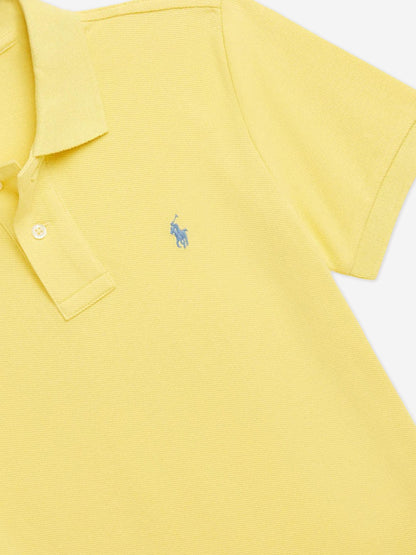 Ralph Lauren 男童修身 Polo 衫（黄色）