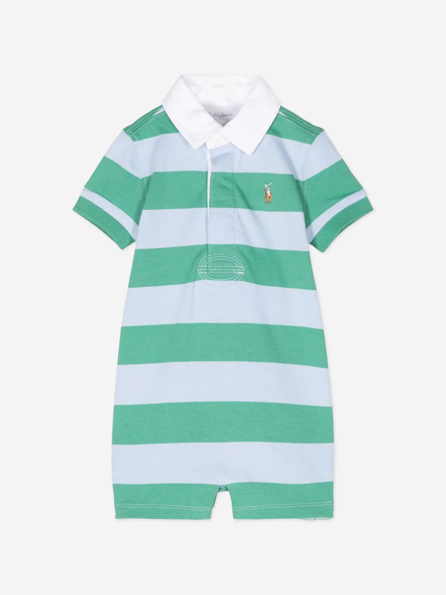 Ralph Lauren 男婴条纹橄榄球连体衣（多色）