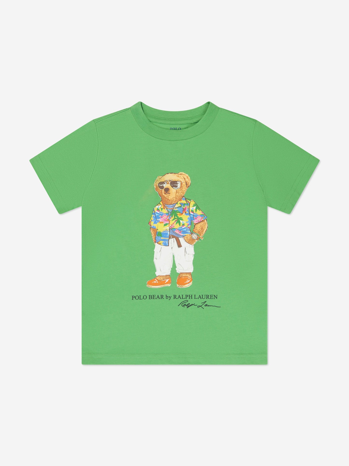 Ralph Lauren 男童绿色小熊 T 恤