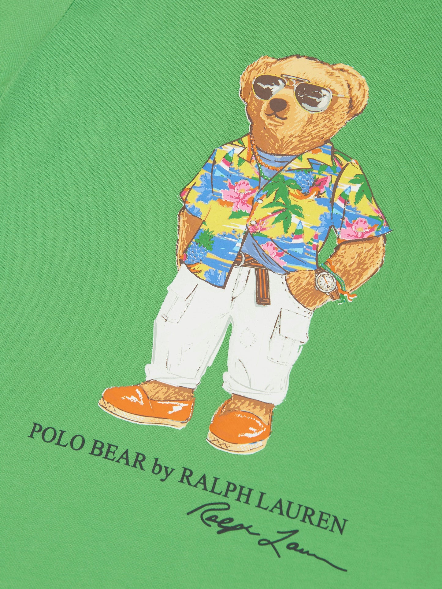 Ralph Lauren 男童绿色小熊 T 恤