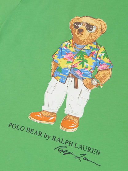 Ralph Lauren 男童绿色小熊 T 恤