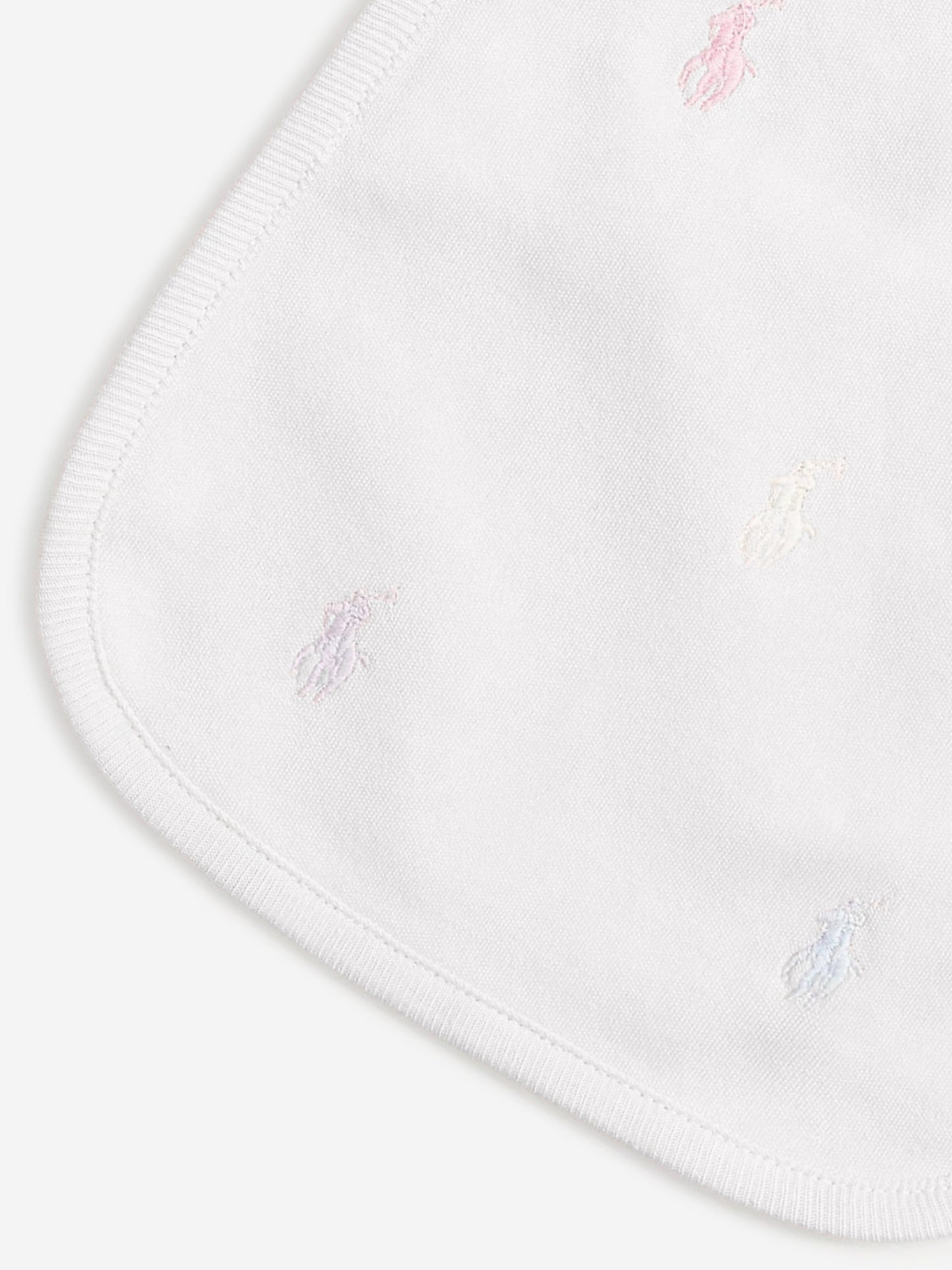 Ralph Lauren 女婴白色徽标围兜