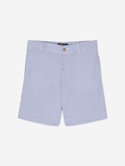 Ralph Lauren 男童泡泡纱学院风短裤（蓝色）