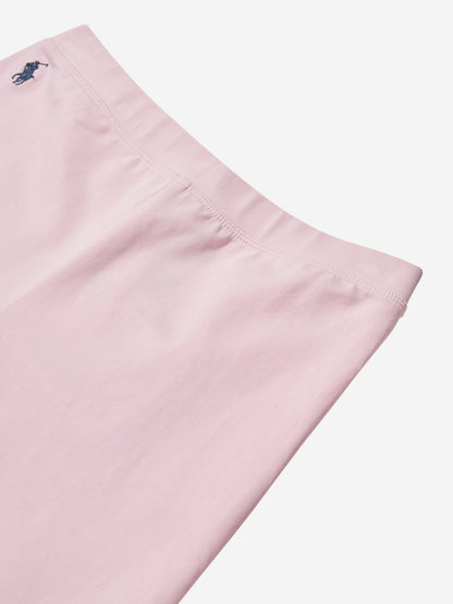 Ralph Lauren 女童徽标骑行短裤（粉色）
