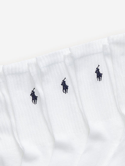 Ralph Lauren 男童运动袜 6 双装 白色