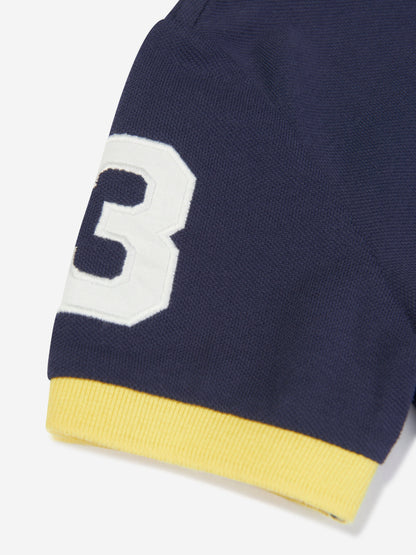 Ralph Lauren 男童海军蓝条纹 Polo 衫