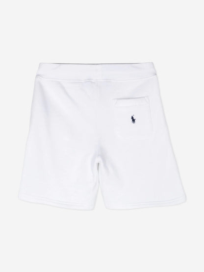 Ralph Lauren 男童白色 Polo 短裤