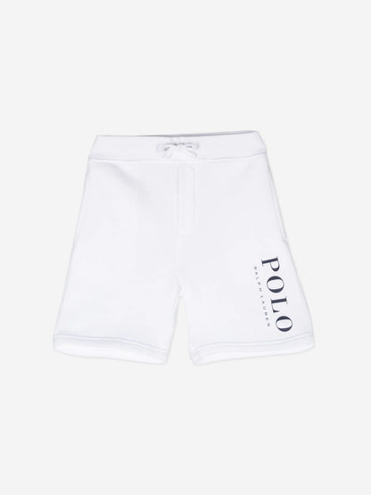 Ralph Lauren 男童白色 Polo 短裤