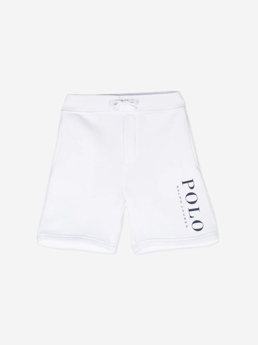 Ralph Lauren 男童白色 Polo 短裤