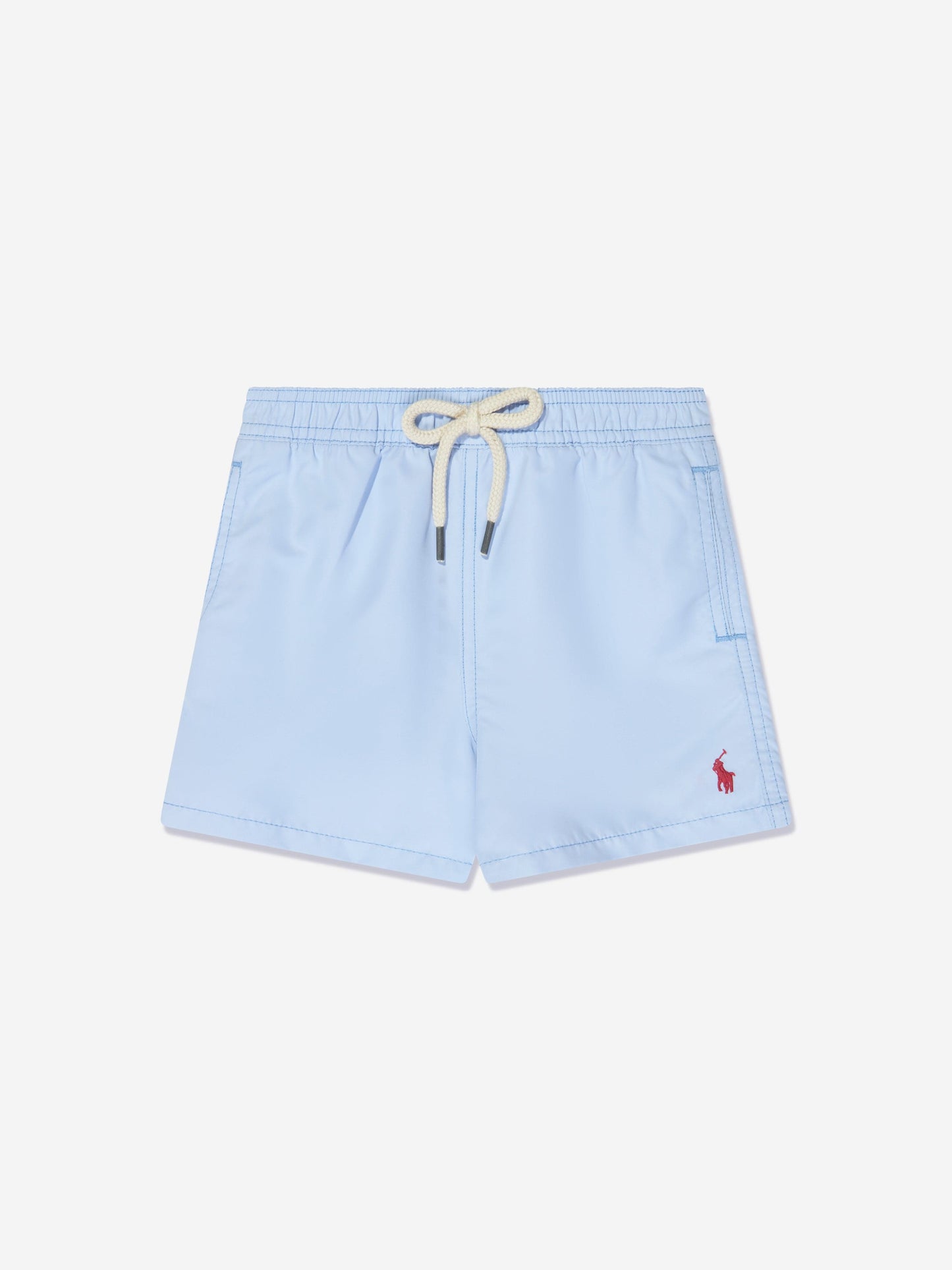 Ralph Lauren 男童蓝色徽标泳裤