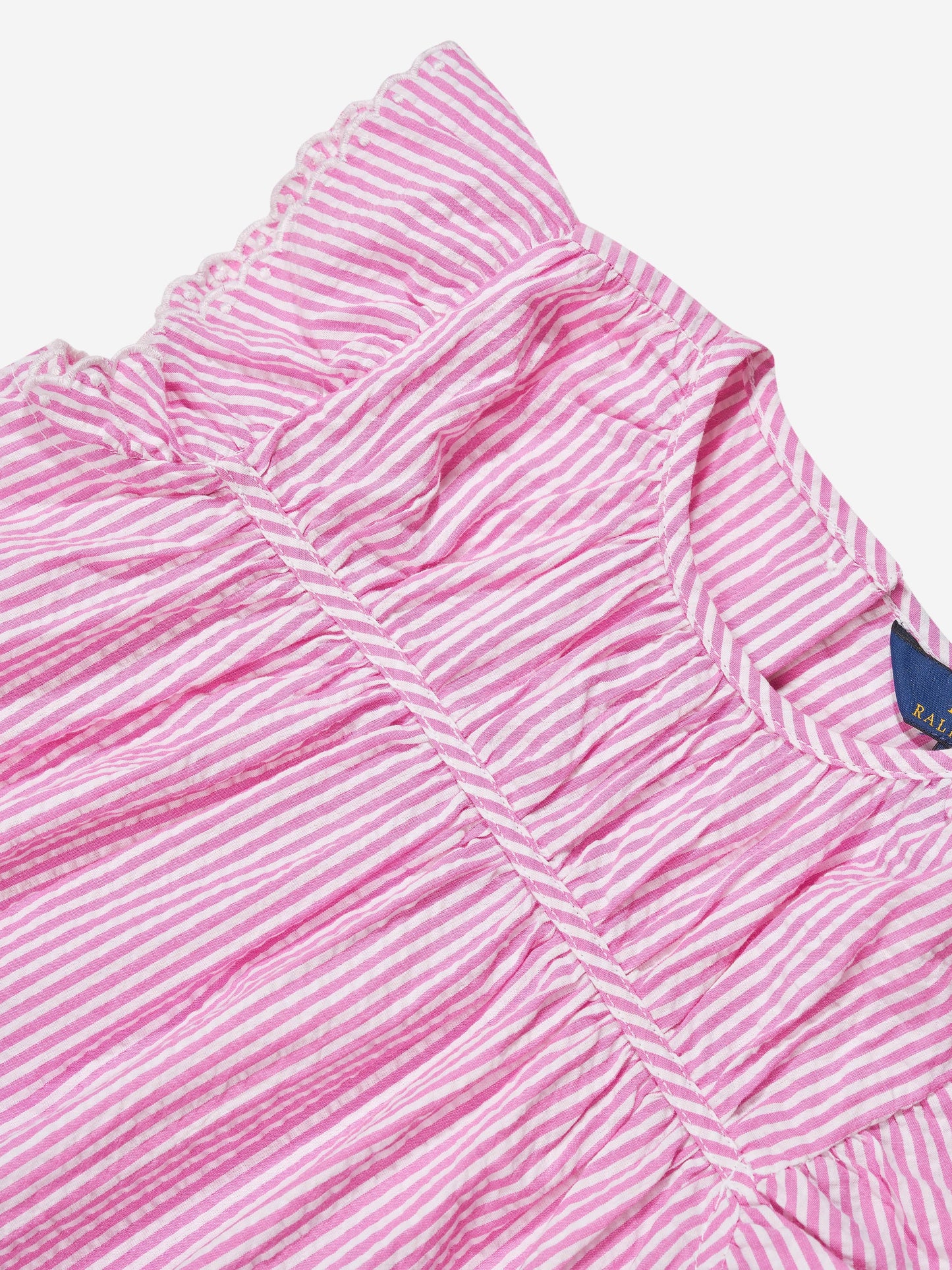 Ralph Lauren 女童粉色条纹衬衫