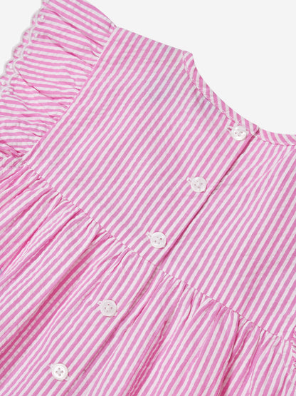 Ralph Lauren 女童粉色条纹衬衫
