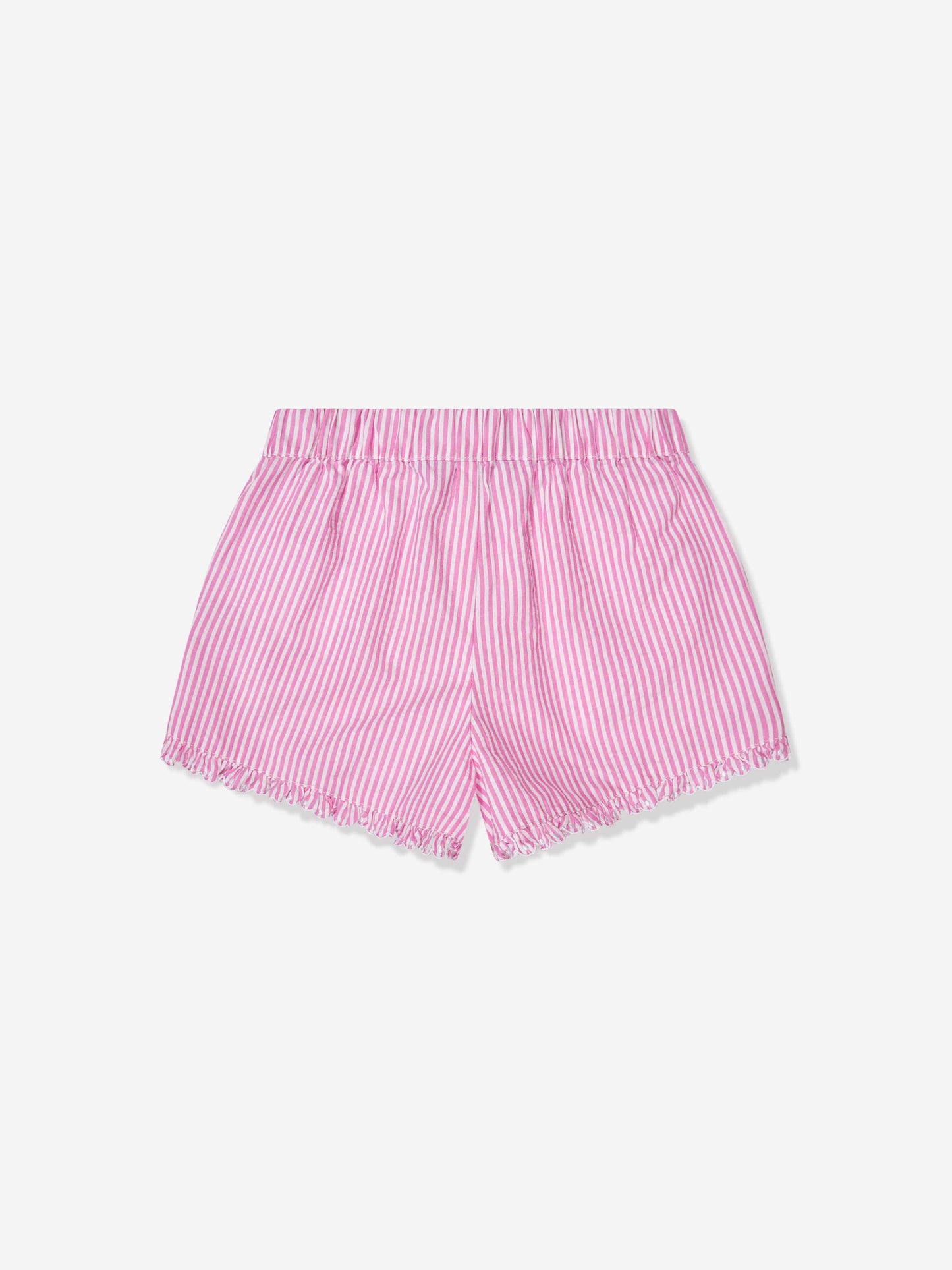 Ralph Lauren 女童条纹荷叶边短裤（粉色）