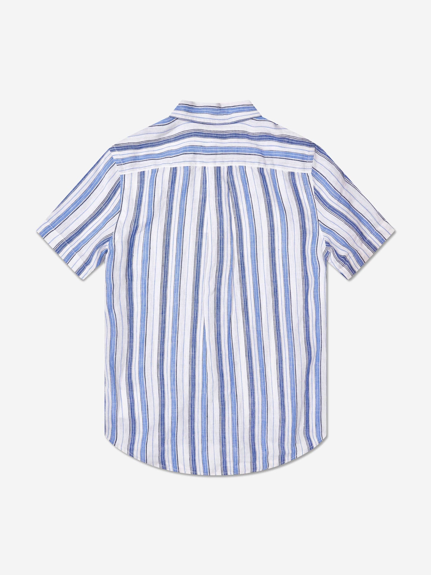 Ralph Lauren 男童蓝色条纹短袖衬衫