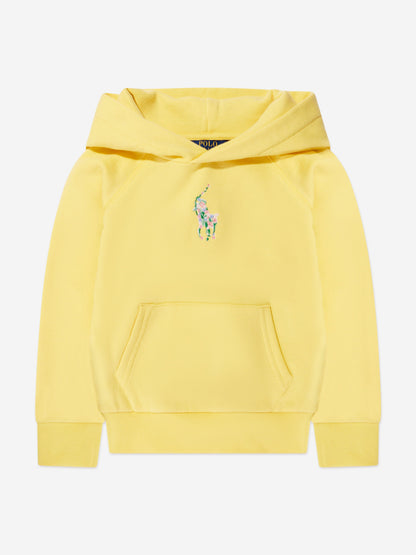 Ralph Lauren 女童黄色徽标连帽衫