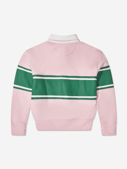 Ralph Lauren 女童橄榄球羊毛衫（粉色）