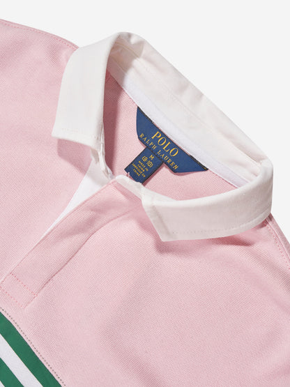 Ralph Lauren 女童橄榄球羊毛衫（粉色）
