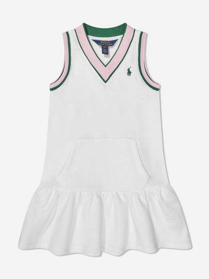Ralph Lauren 女童白色无袖日装连衣裙