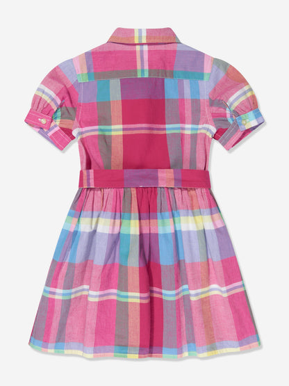 Ralph Lauren 女童红色格纹衬衫裙