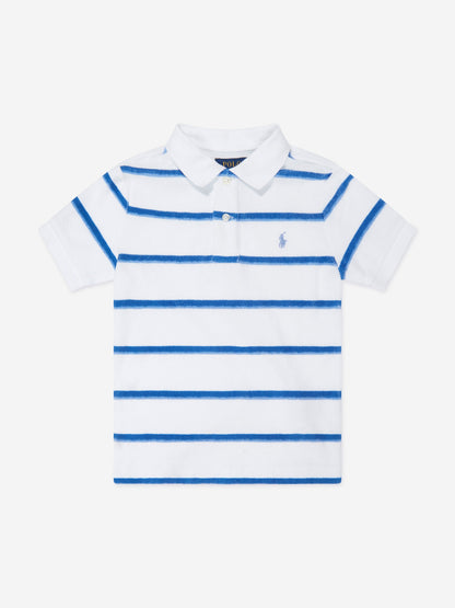 Ralph Lauren 男童蓝色条纹短裤套装