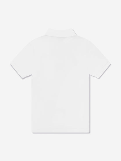 Ralph Lauren 男童白色徽标 Polo 衫