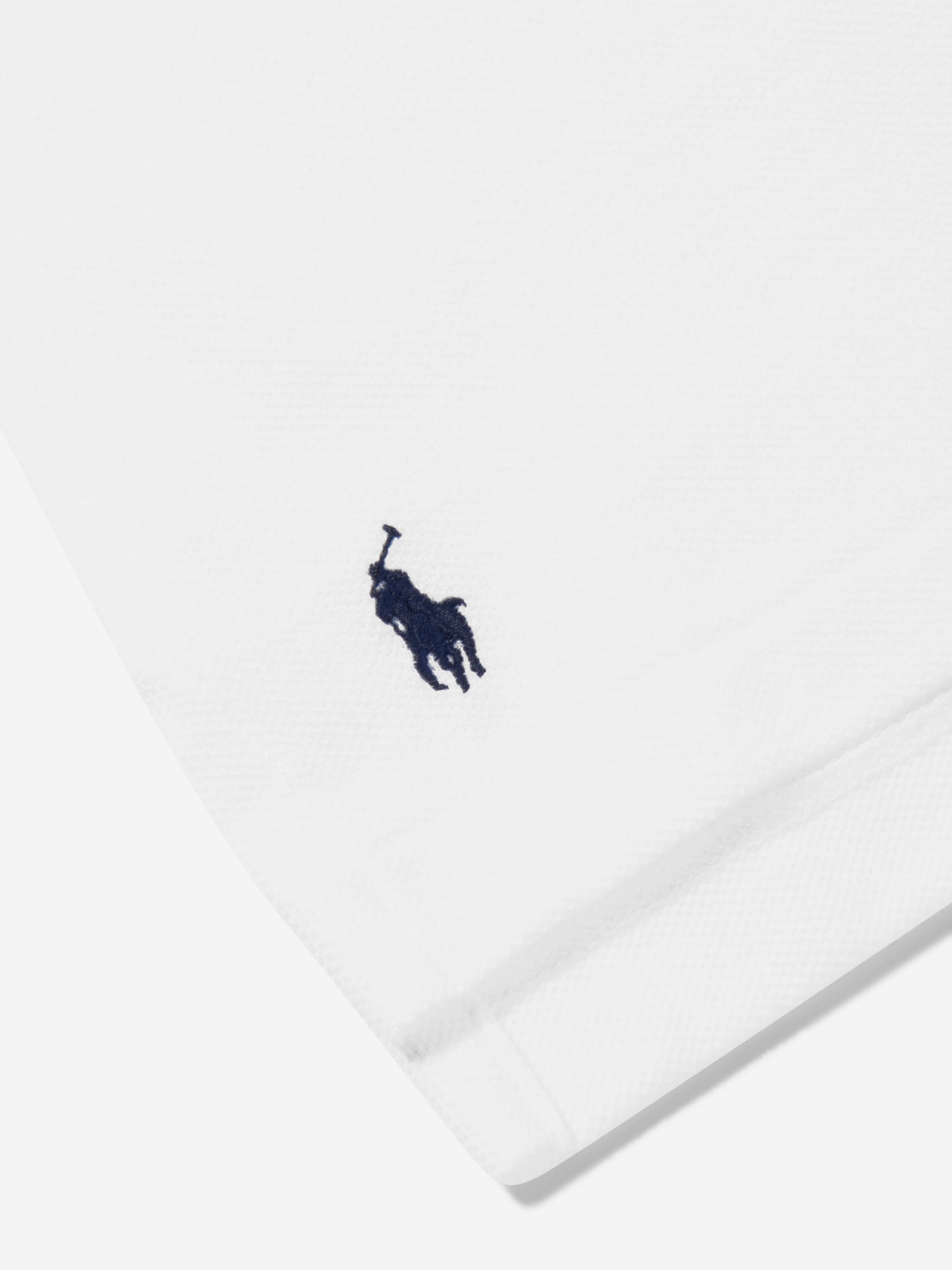 男童白色徽标 Polo 衫