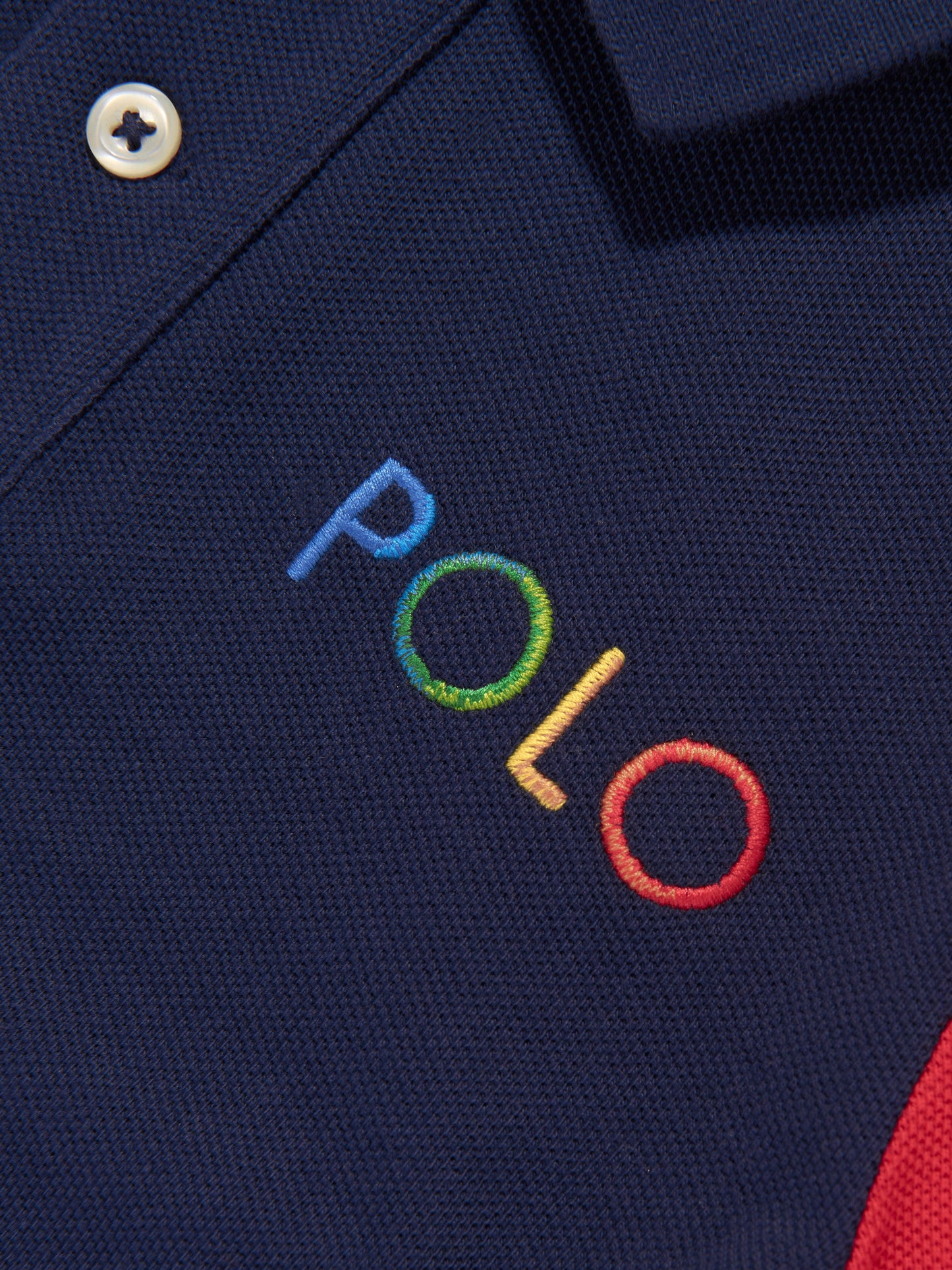 Ralph Lauren 男童海军蓝徽标 Polo 衫