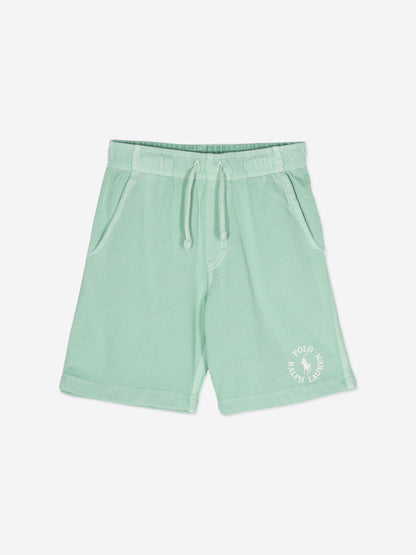 Ralph Lauren 男童 Polo 徽标短裤（绿色）