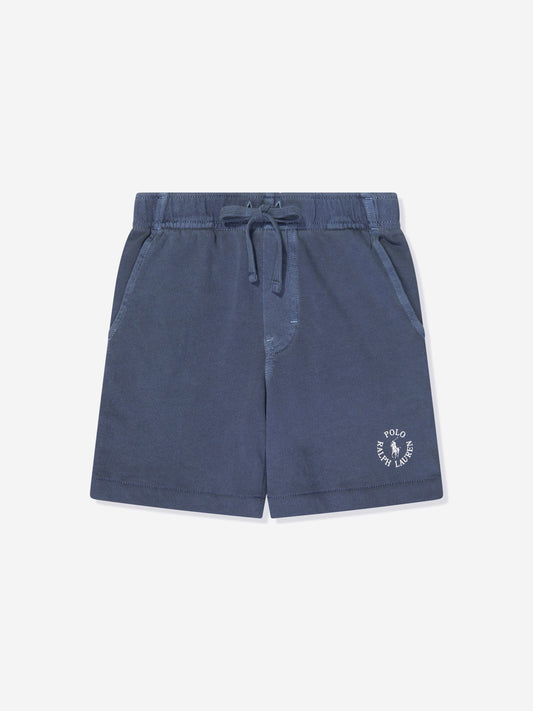 Ralph Lauren 男童海军蓝 Polo 徽标短裤