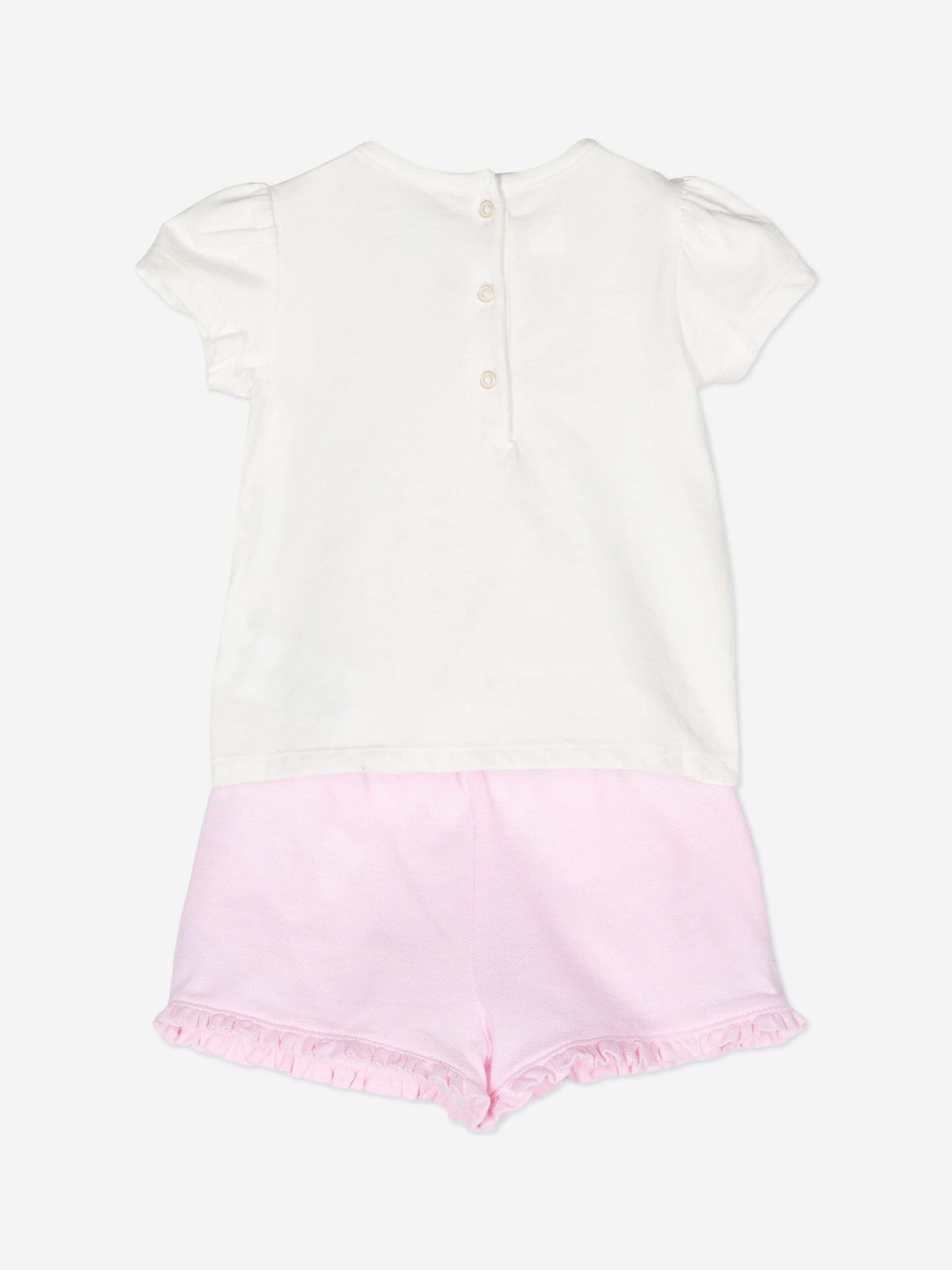 Ralph Lauren 女婴熊短裤套装（粉色）