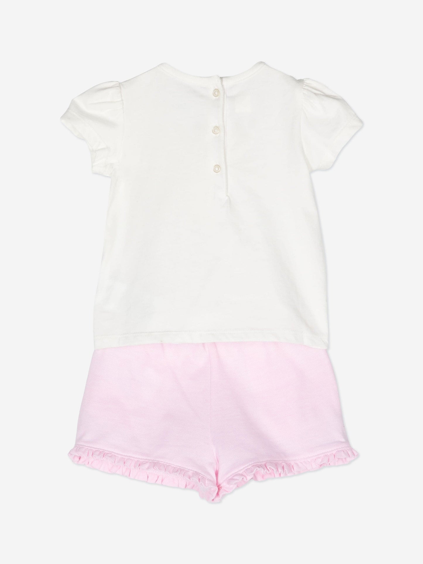 Ralph Lauren 女婴熊短裤套装（粉色）