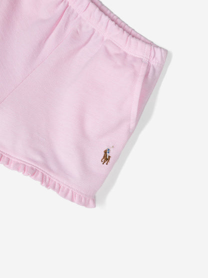 Ralph Lauren 女婴熊短裤套装（粉色）