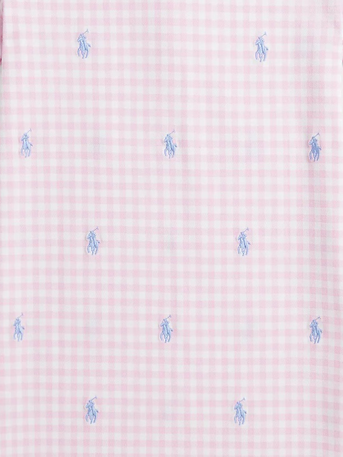 Ralph Lauren 女童粉色格纹 Polo 连衣裙