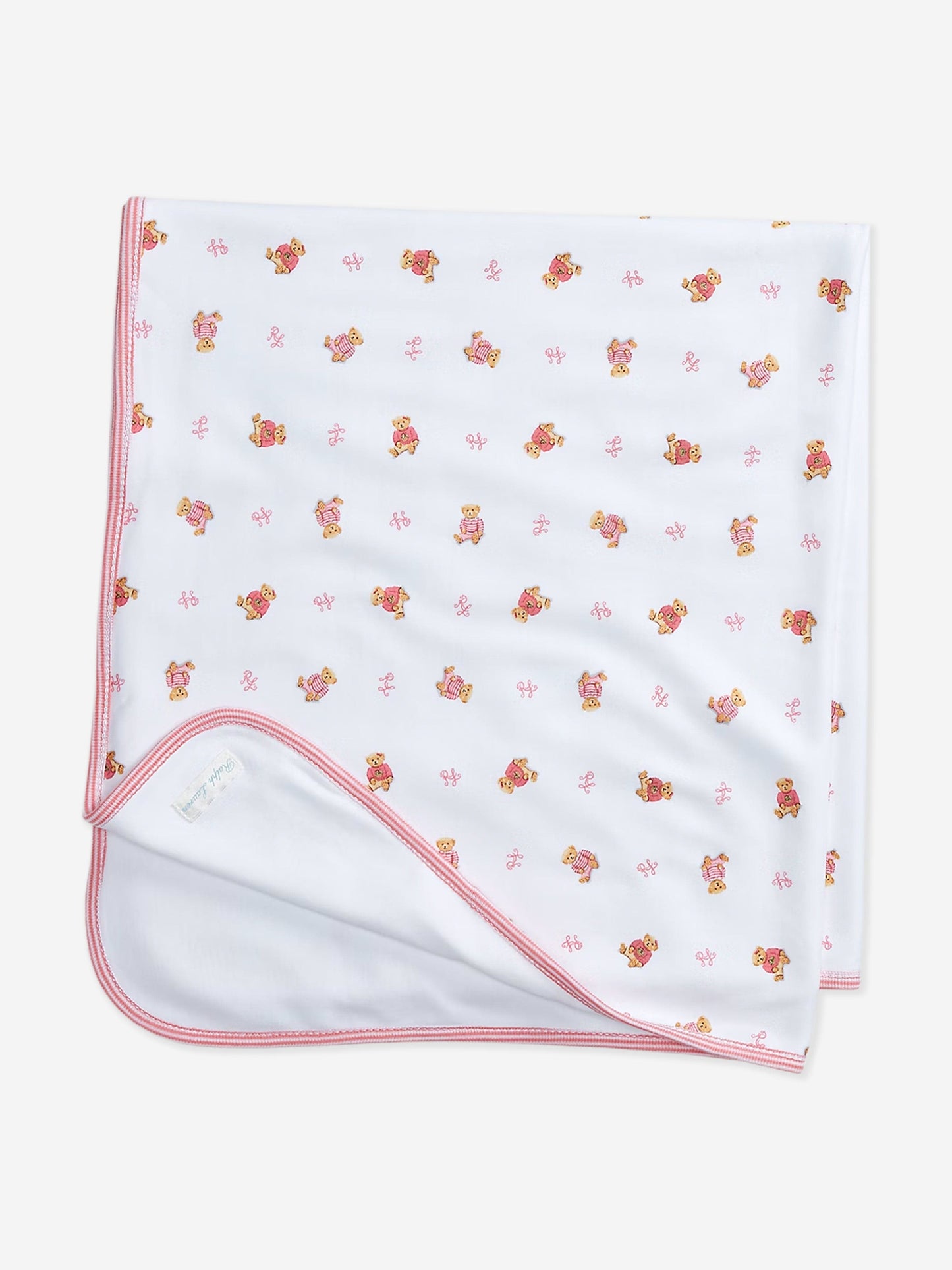 Baby Girls Bear Blanket in White