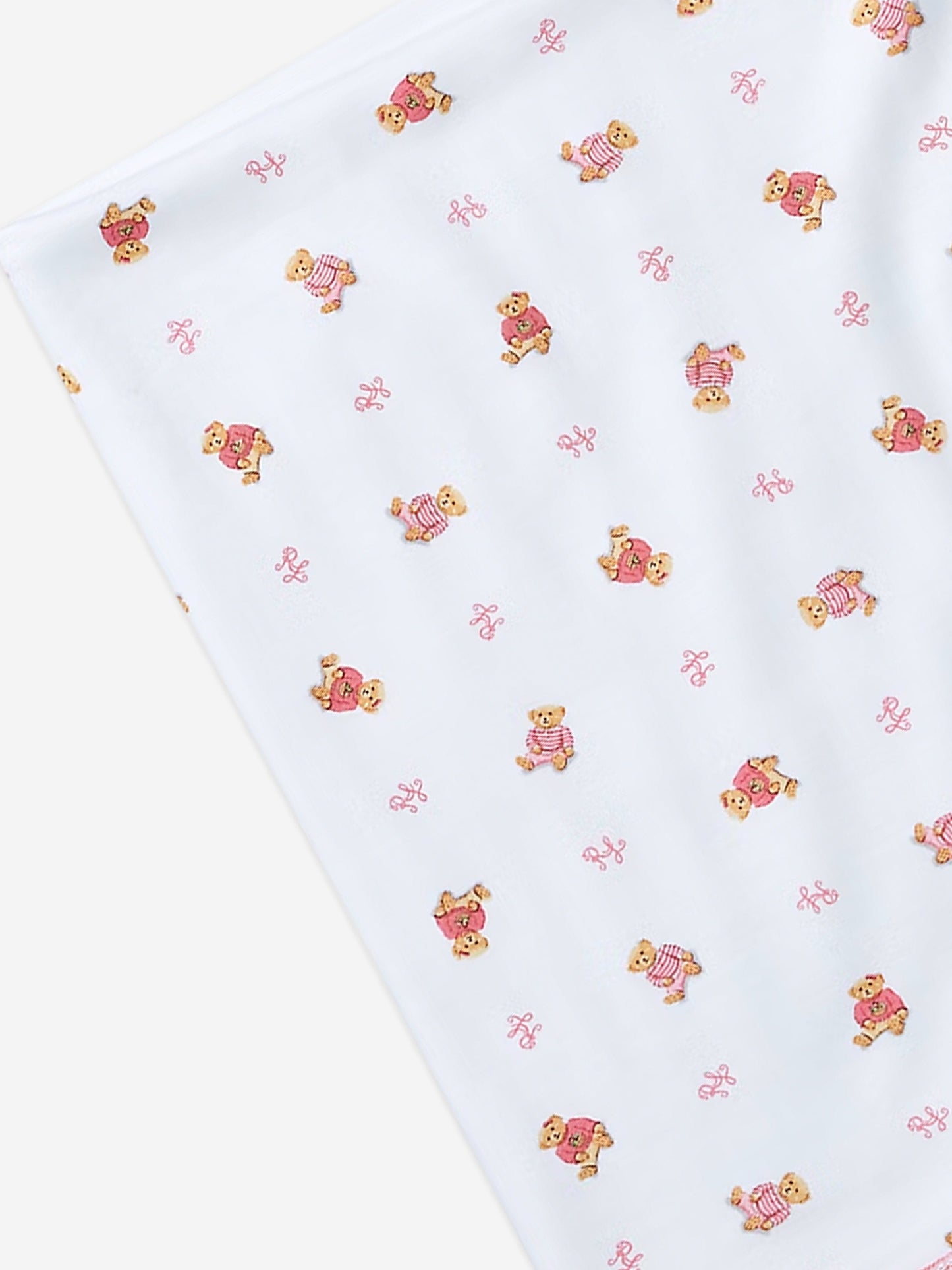 Baby Girls Bear Blanket in White