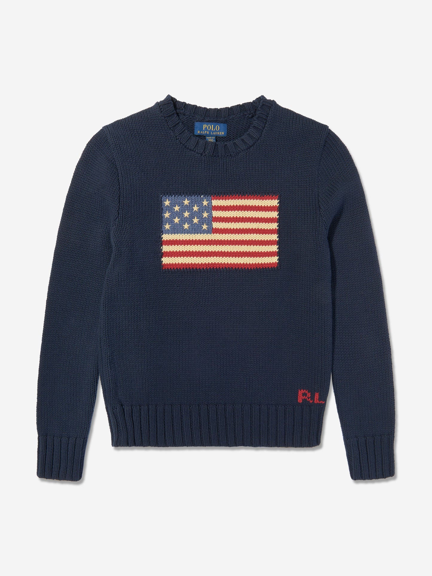 Boys Flag Jumper in Navy