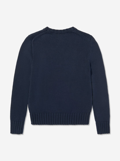 Boys Flag Jumper in Navy
