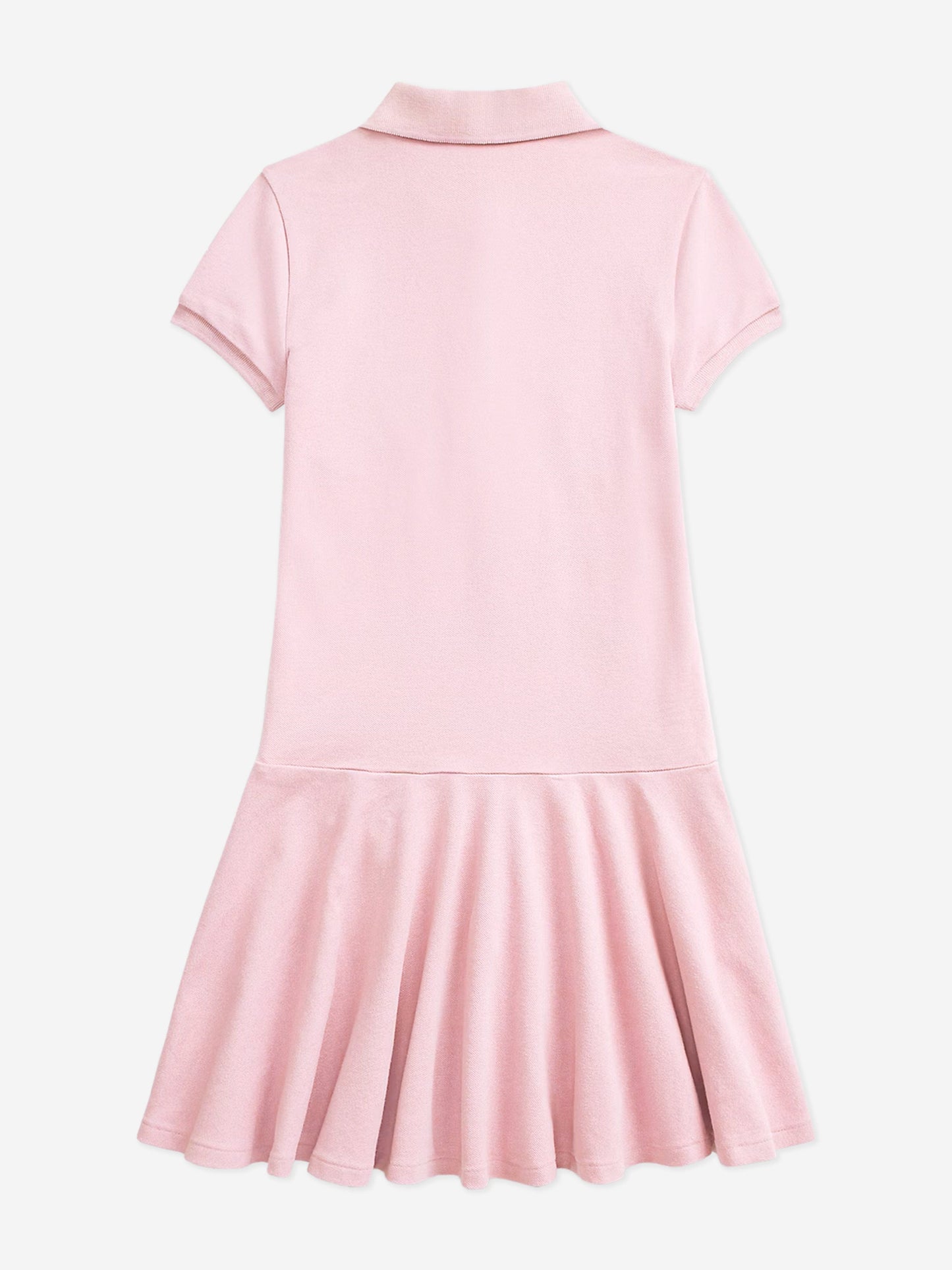 Girls Logo Polo Dress in Pink