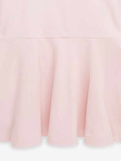 Girls Logo Polo Dress in Pink