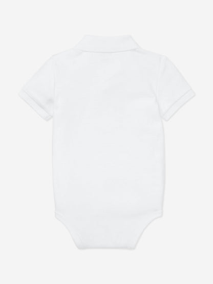 Baby Boys Logo Bodysuit in White