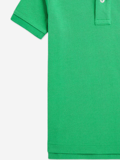 Boys Logo Polo Shirt in Green