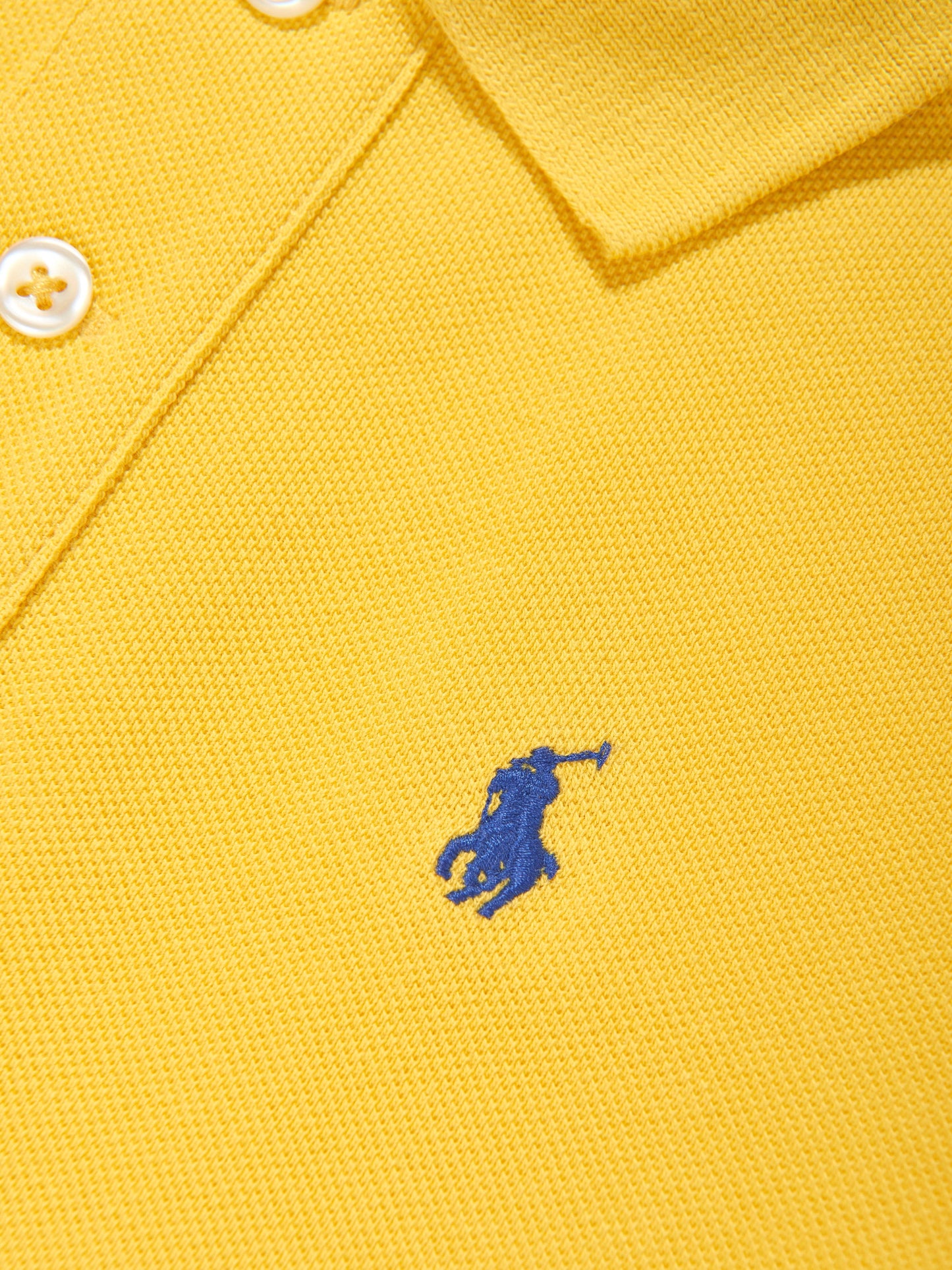 Boys Logo Polo Shirt in Yellow
